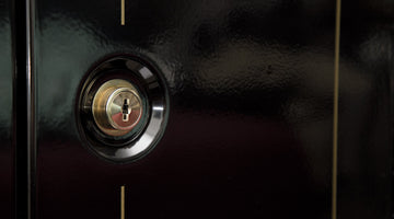 close-up image of gun safe